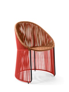 Set of 4 Coral Cartagenas Dining Chair by Sebastian Herkner