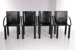 Set of 4 Coral Dining Room Chairs by Carlo Bartoli for Matteo Grassi, 1980s