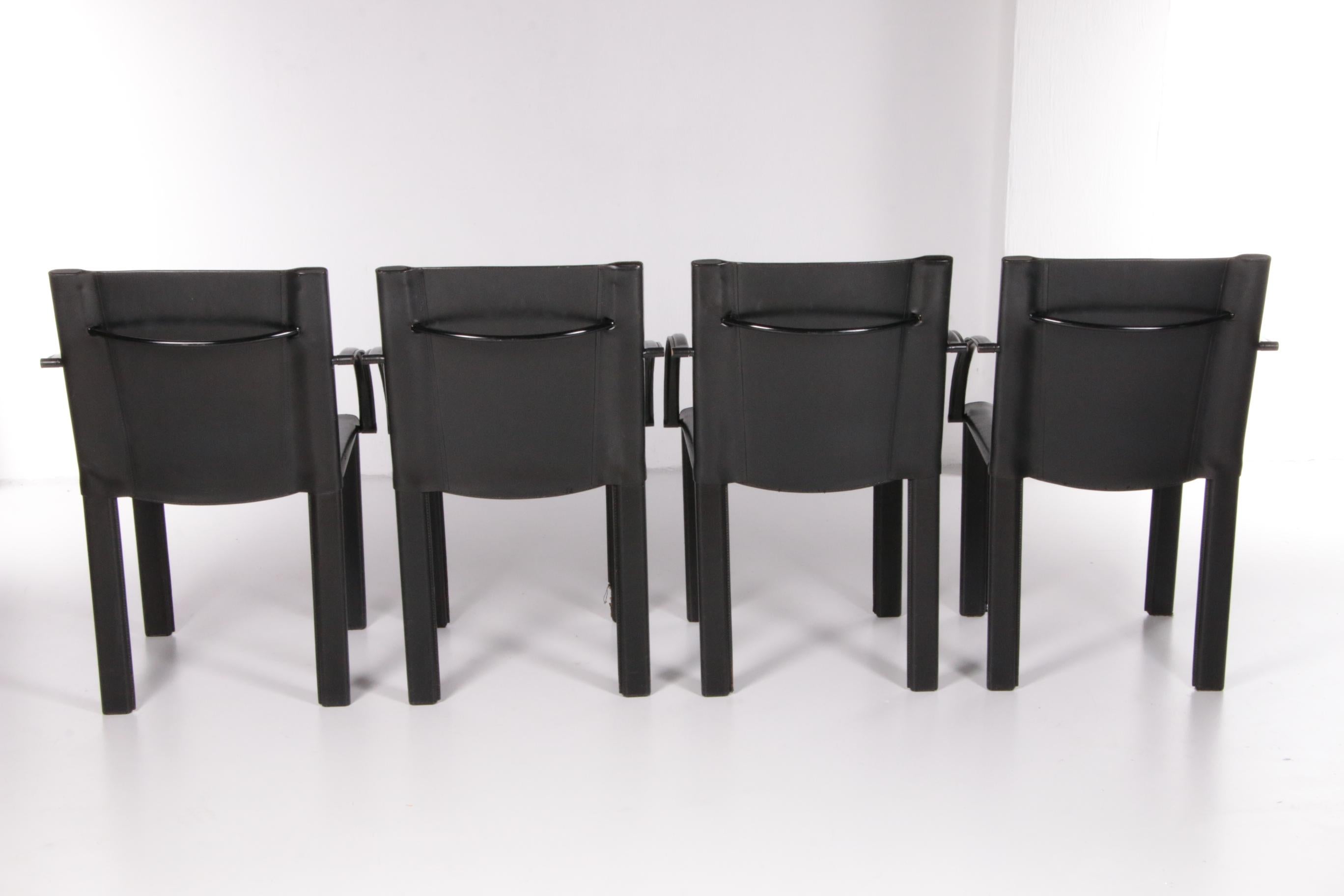 Italian Set of 4 Coral Dining Room Chairs by Carlo Bartoli for Matteo Grassi, 1980s