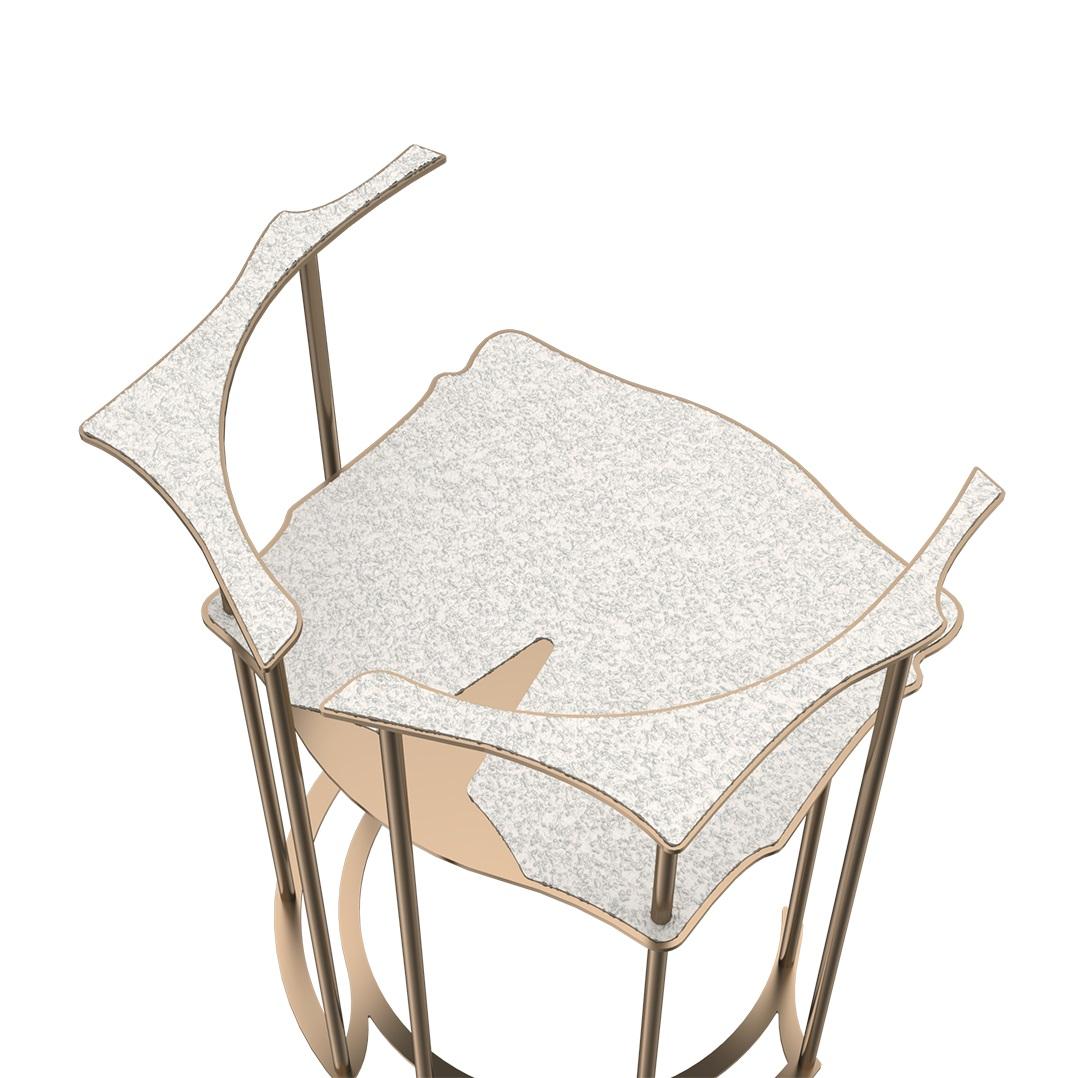 Set di 4 sedie Corky di WM Metal Design In condizioni Nuovo in vendita a Geneve, CH