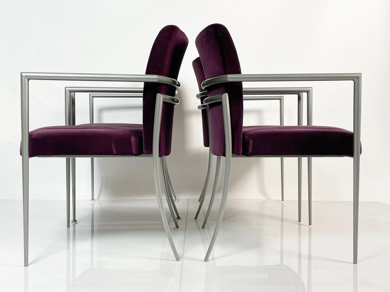 Modern Set of 4 Cortona Chairs by Joe Ricchio for HBF For Sale