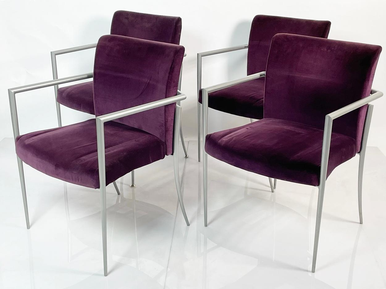 American Set of 4 Cortona Chairs by Joe Ricchio for HBF For Sale