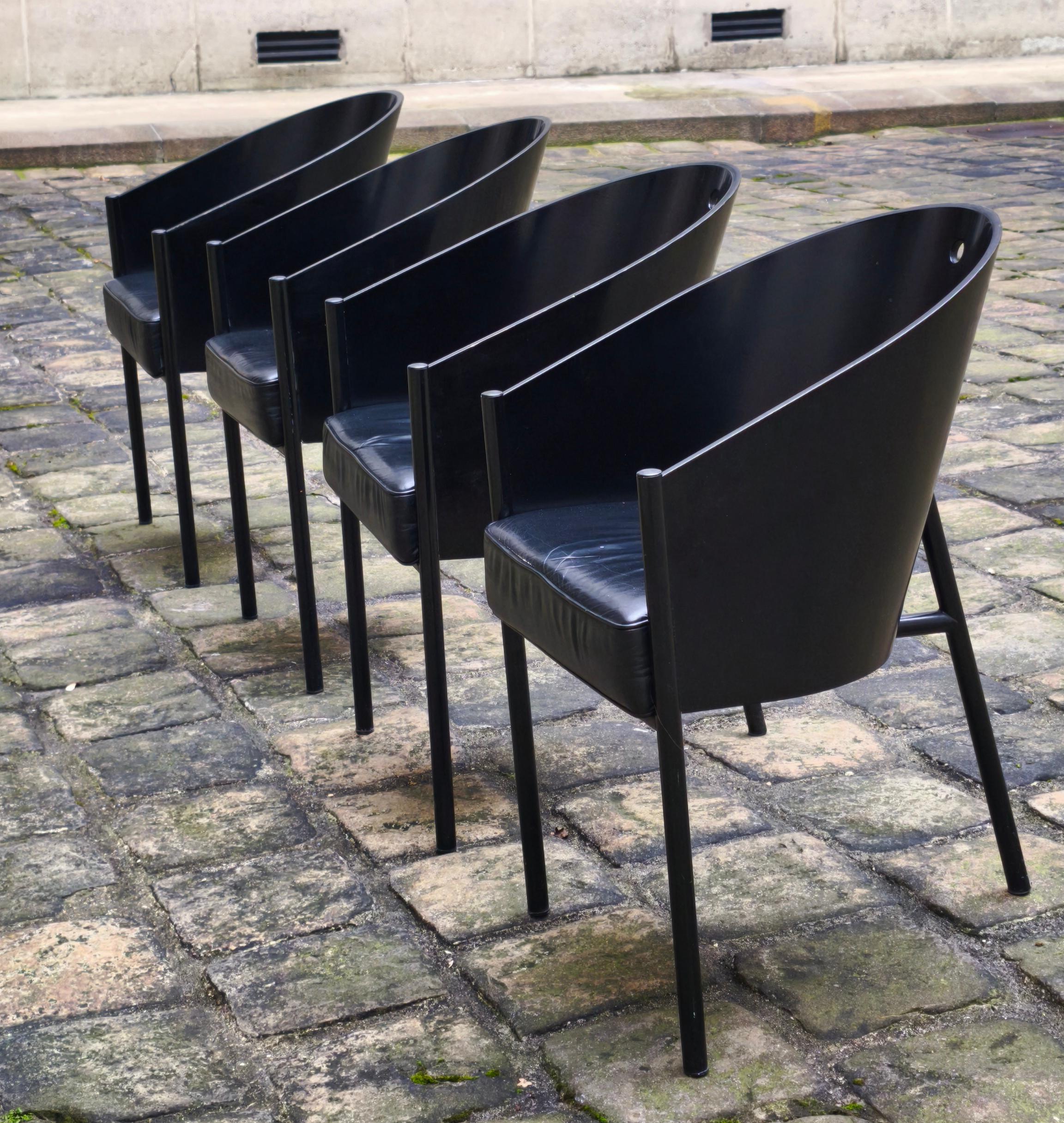 Set di 4 sedie Costes Philippe Starck, Driade, Aleph, anni '80, Francia, 1982 in vendita 5