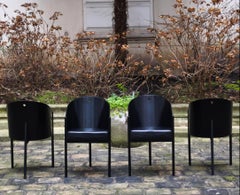 Set di 4 sedie Costes Philippe Starck, Driade, Aleph, anni '80, Francia, anni '80