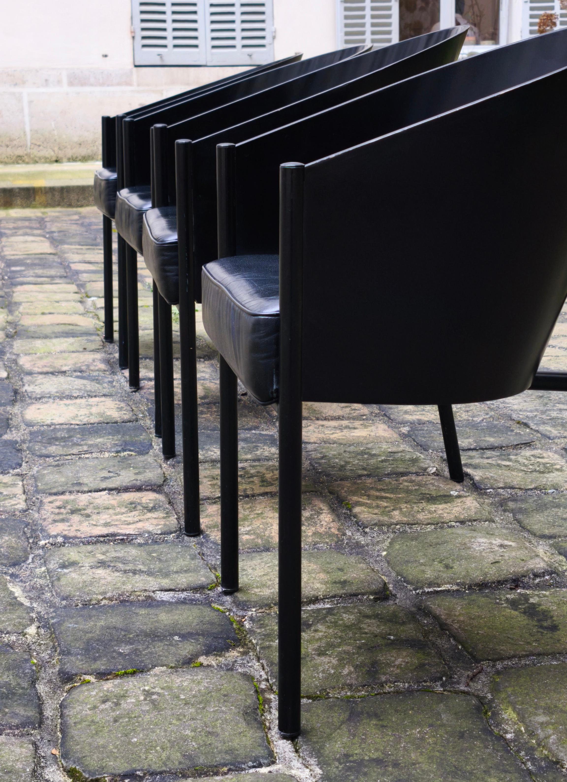 Set di 4 sedie Costes Philippe Starck, Driade, Aleph, anni '80, Francia, 1982 in vendita 1