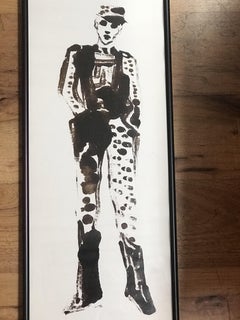 Set of 4 Costume Gouaches for a Theater Play #3