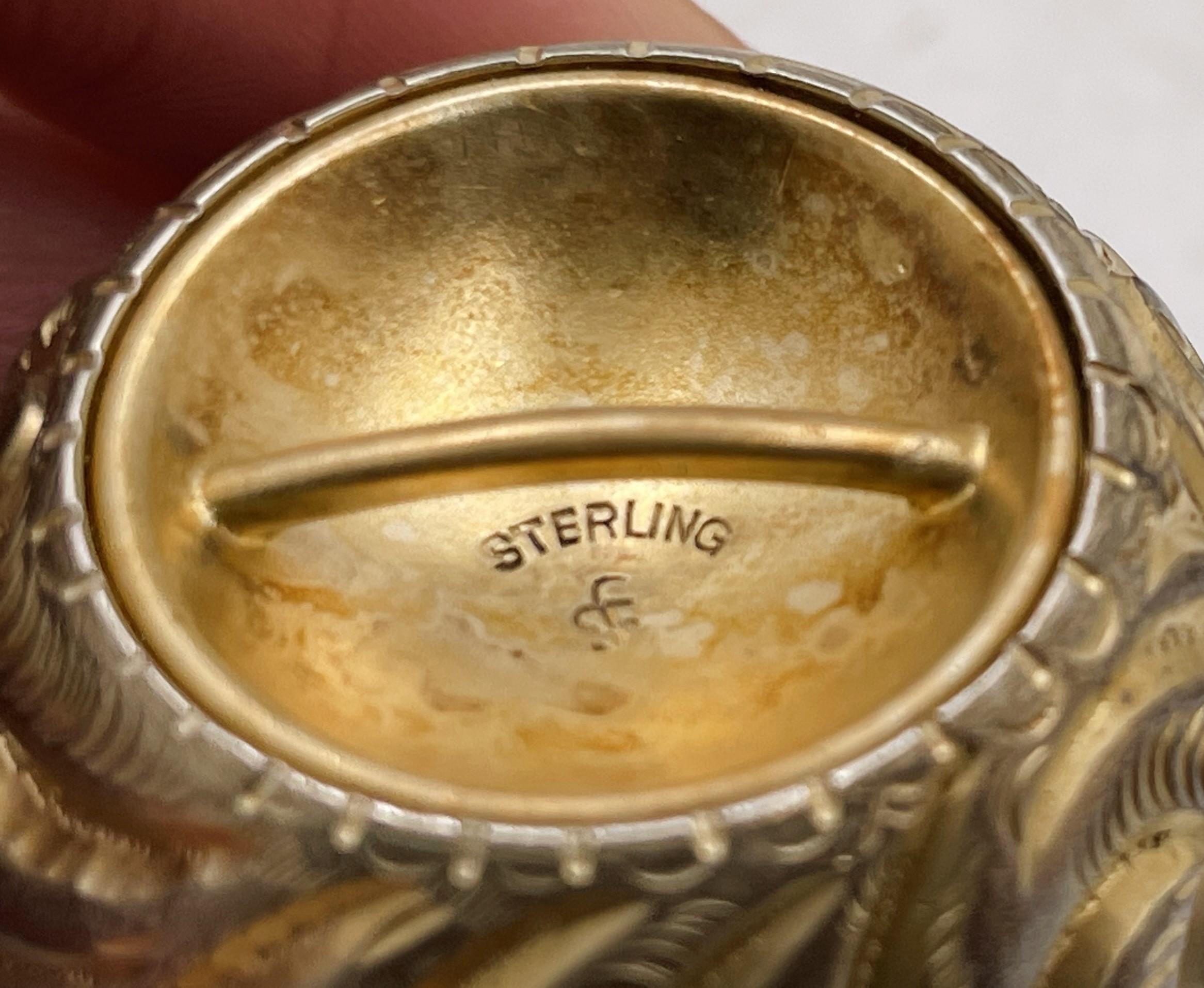 Ensemble de 4 salières et poivrières en forme d'œuf en argent sterling et doré de Cottle Fin 19ème Bon état - En vente à New York, NY