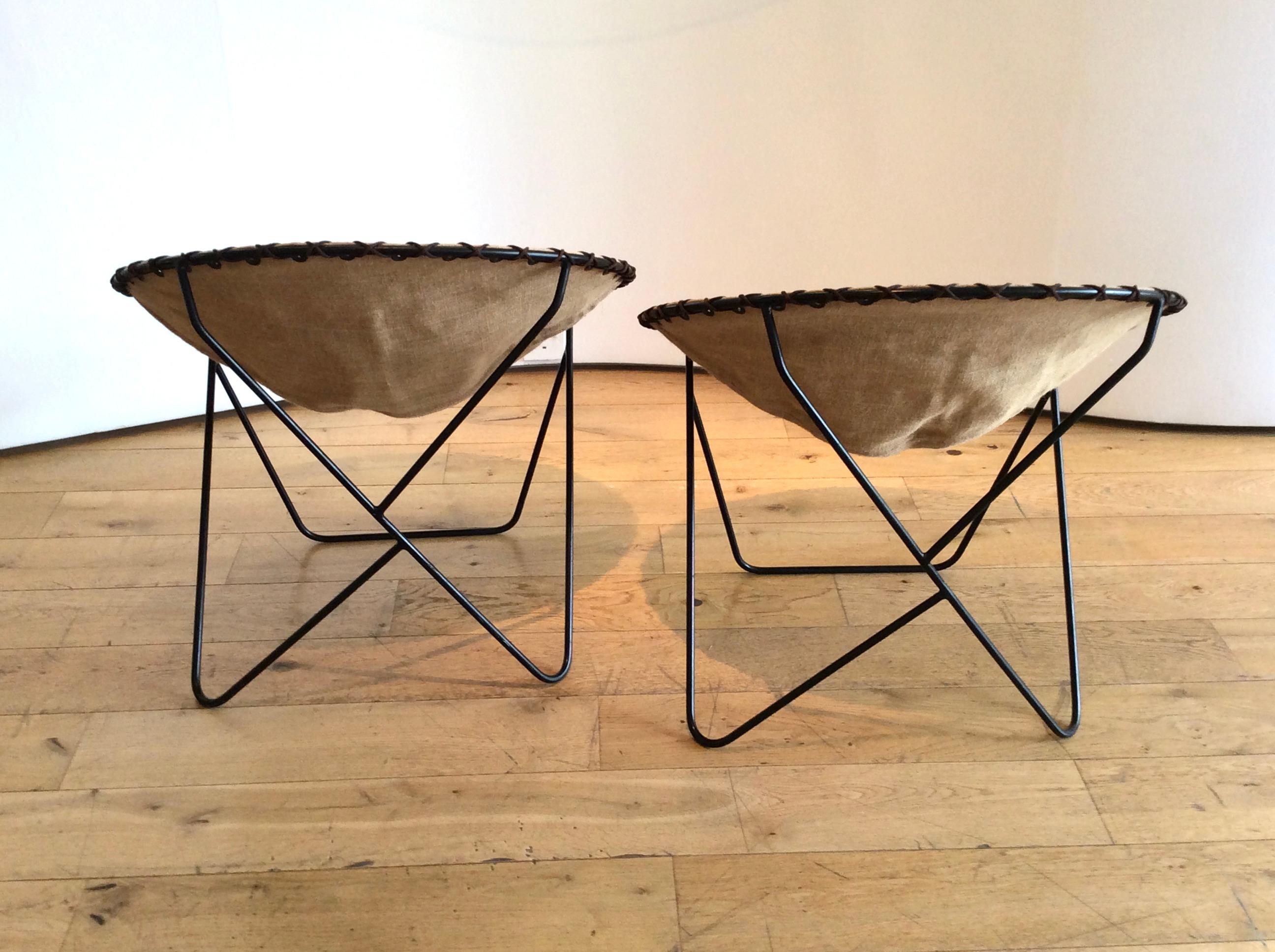 Late 20th Century Set of 4 Cowhide Chairs, 1970s