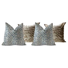 Set di 4 cuscini di design con stampa animale Cowtan 
Tout nei colori "Ocelot" e "Rajah".