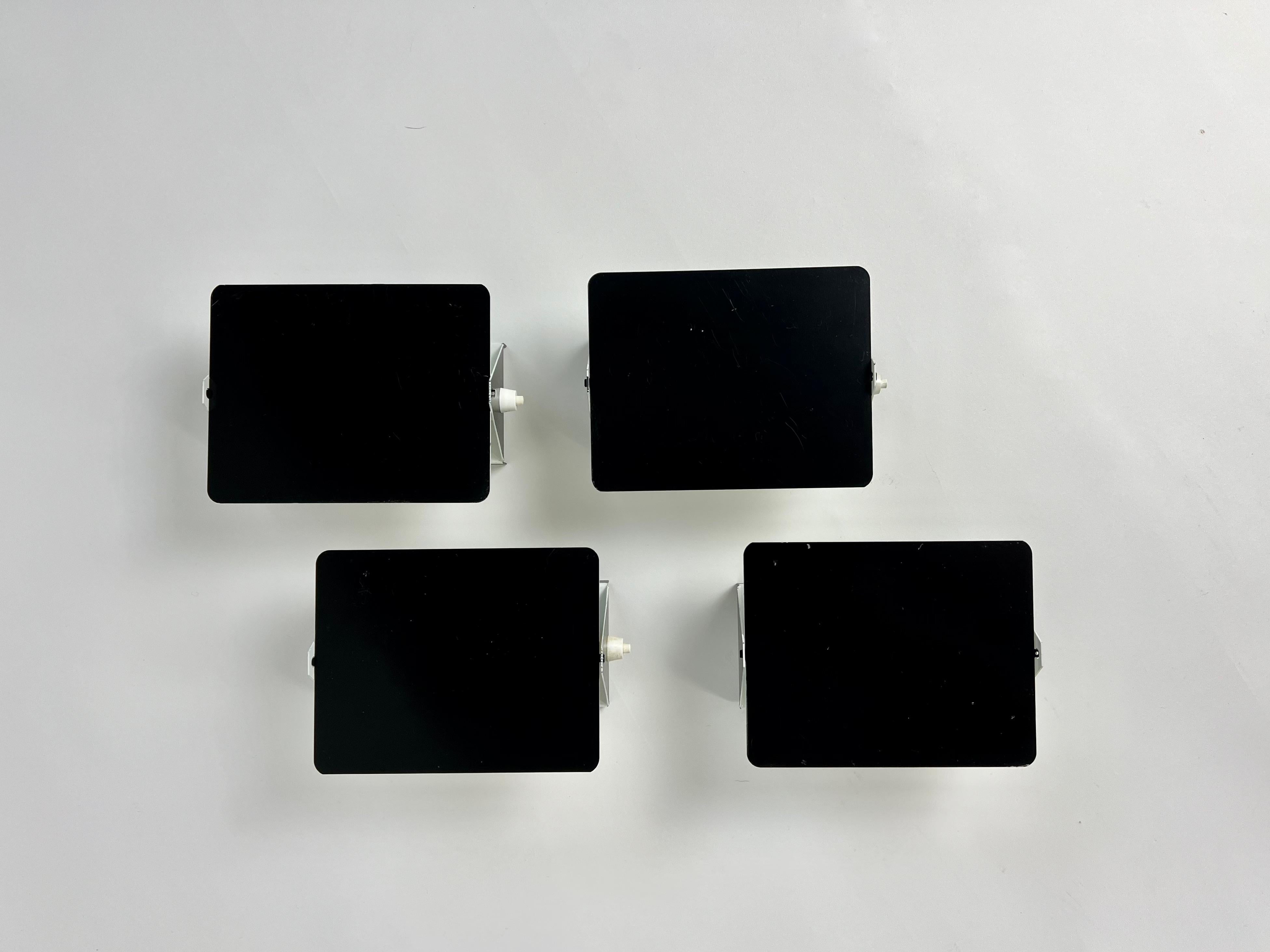 Mid-Century Modern Set of 4 CP1 wall lights from Les Arcs, Charlotte Perriand, France 1960-70