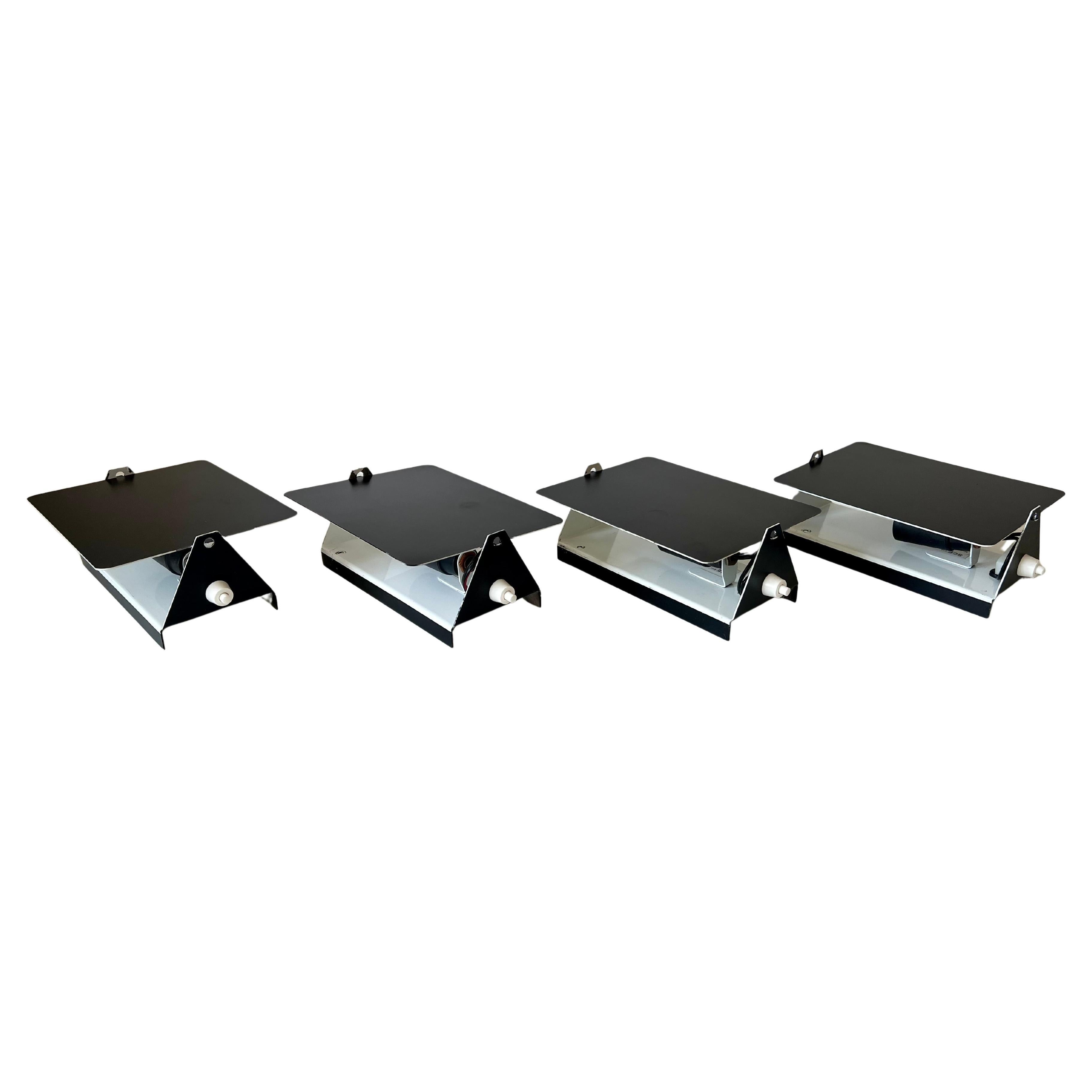 Set of 4 CP1 wall lights from Les Arcs, Charlotte Perriand, France 1960-70