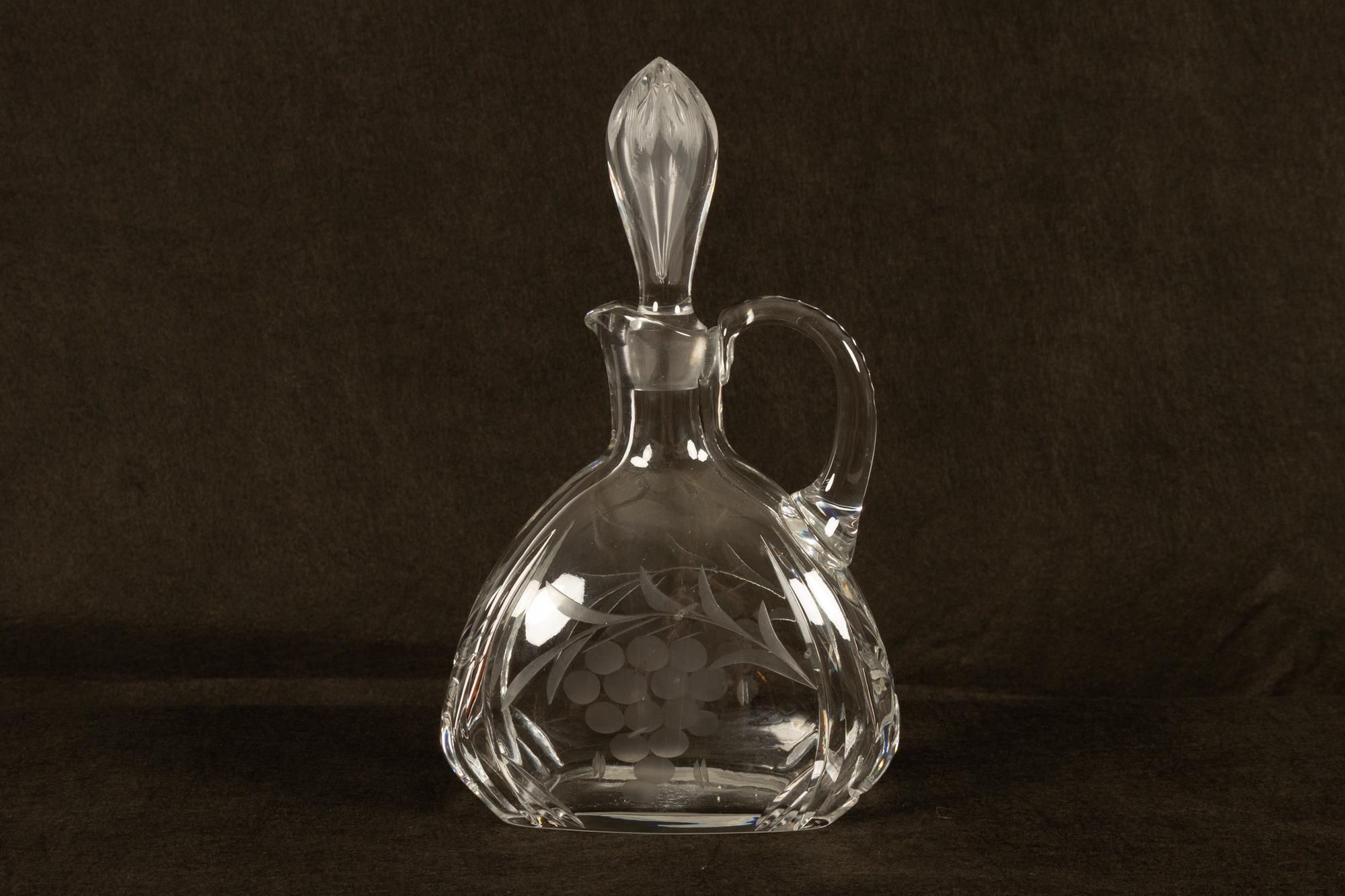 Set of 4 Crystal Decanters, Mid-20th Century 4
