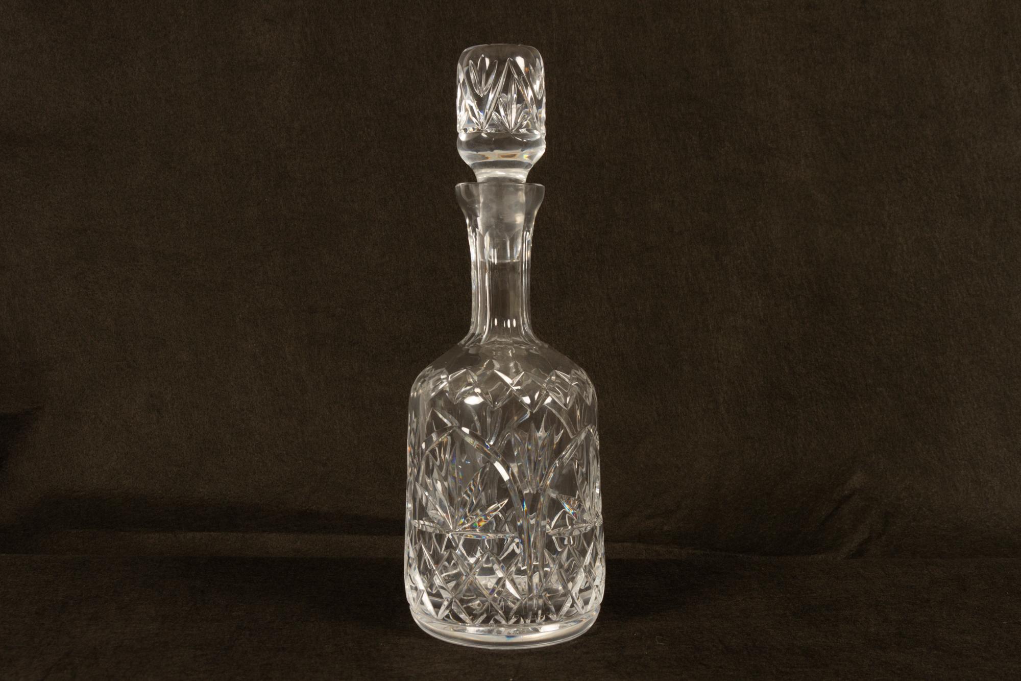 19th Century Set of 4 Crystal Decanters, Mid-20th Century
