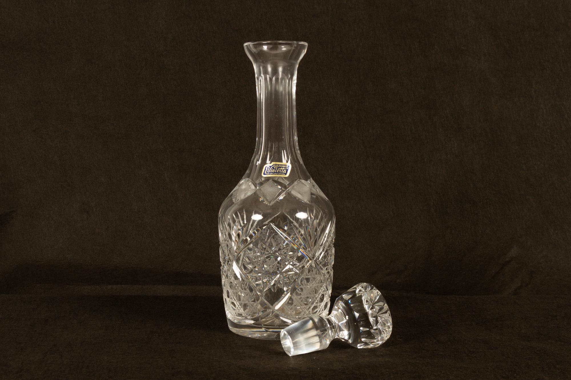 Set of 4 Crystal Decanters, Mid-20th Century 3