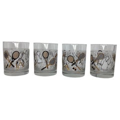 Set of 4 Culver Tennis Rocks Glasses 