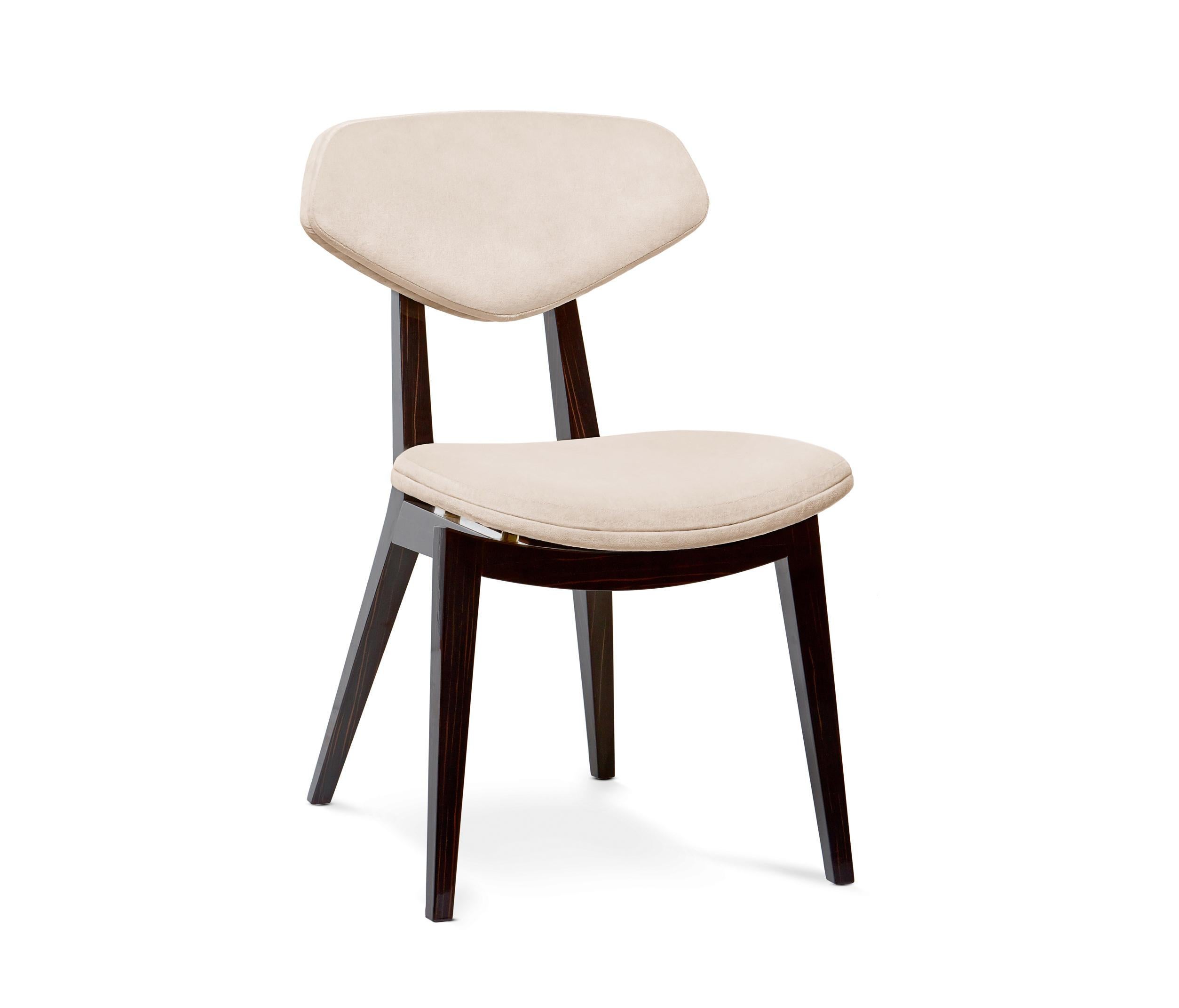 Modern Set of 4 Customizable Retro Style Dining Chairs For Sale