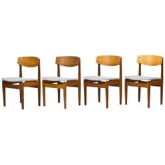 Set of 4 Danish Chairs by Jørgen Baekmark for FDB, 1950s