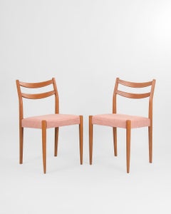 Set of 4 Danish Chairs in Beech, Denmark, 1960's