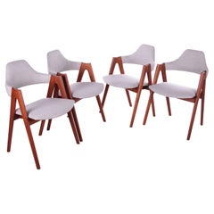 Set of 4 Danish Design Dining Table Chairs Model Compas Kai Kristiansen
