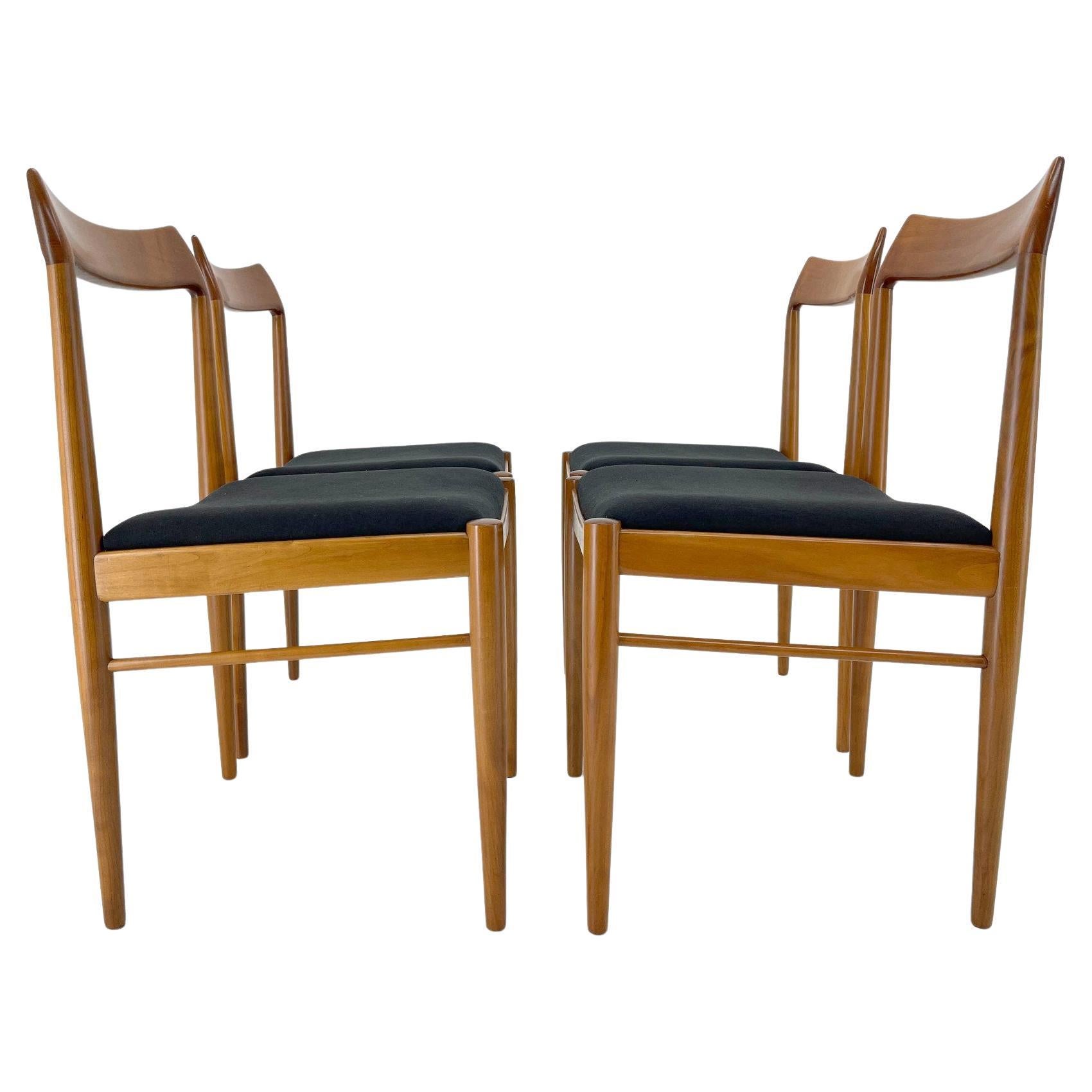 Ensemble de 4 chaises de salle à manger danoises, années 1960 en vente