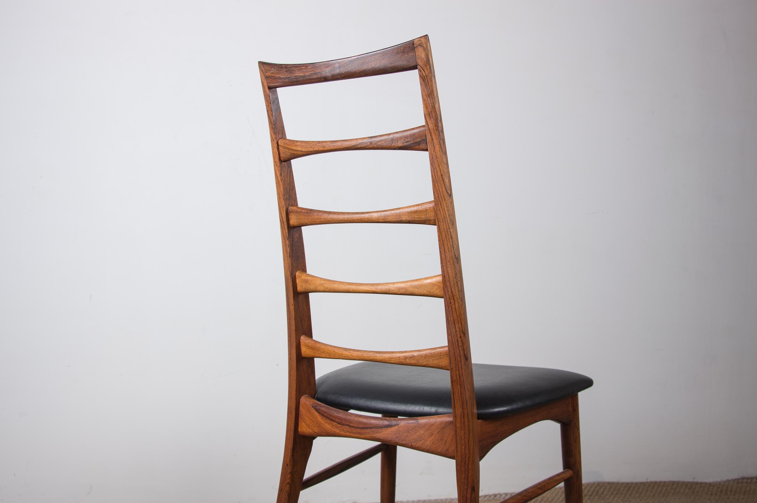 Set di 4 sedie danesi in palissandro Liz di Niels Koefoed per Koefoeds Hornslet, anni '60 in vendita 1