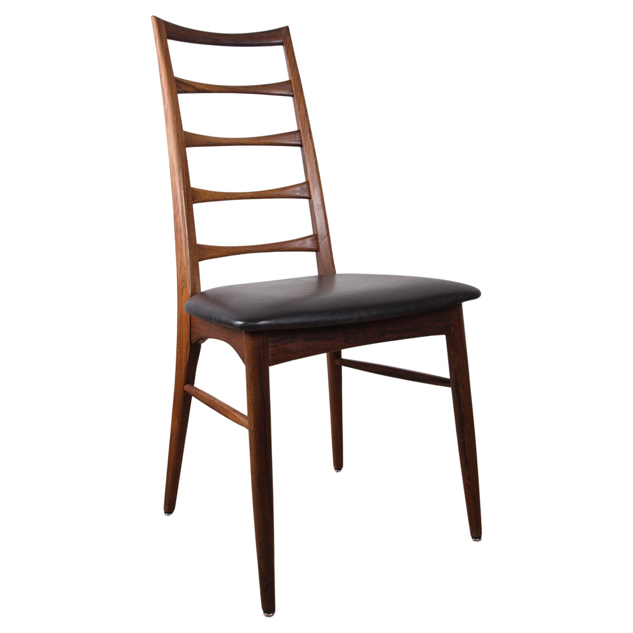 Set of 4 Danish Liz Rosewood chairs by Niels Kofoed for Koefoeds Hornslet, 1960s