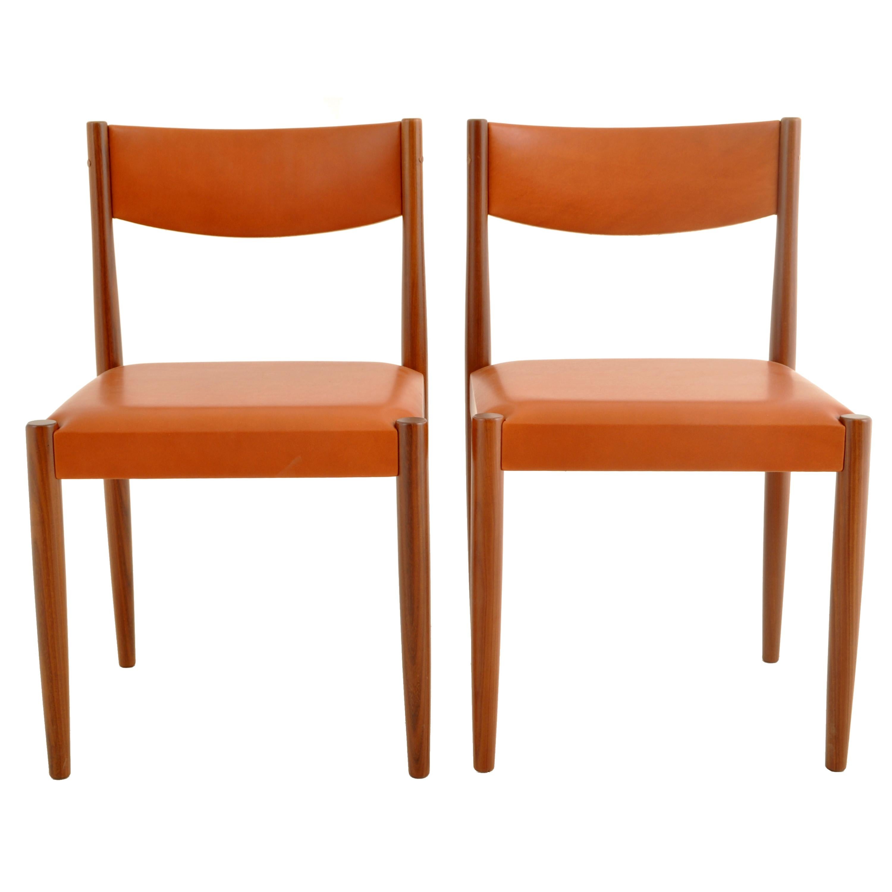mid century modern leather dining chairs