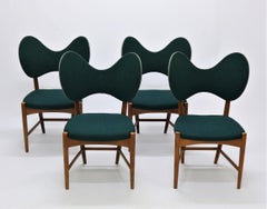 Danish Modern "Butterfly" Chairs by Eva & Nils Koppel, set of 4, 1950s