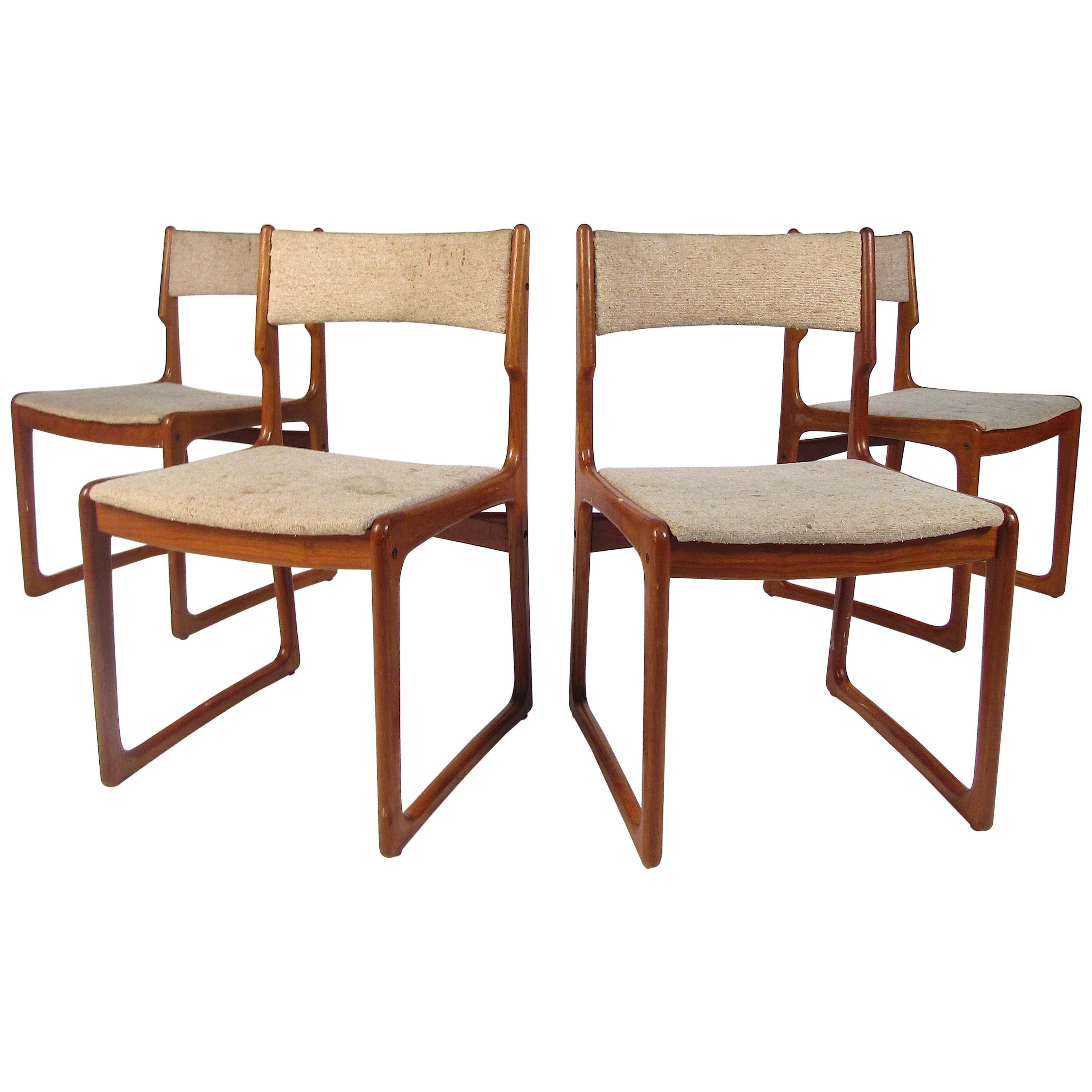 Set of 4 Danish Modern Dining Chairs