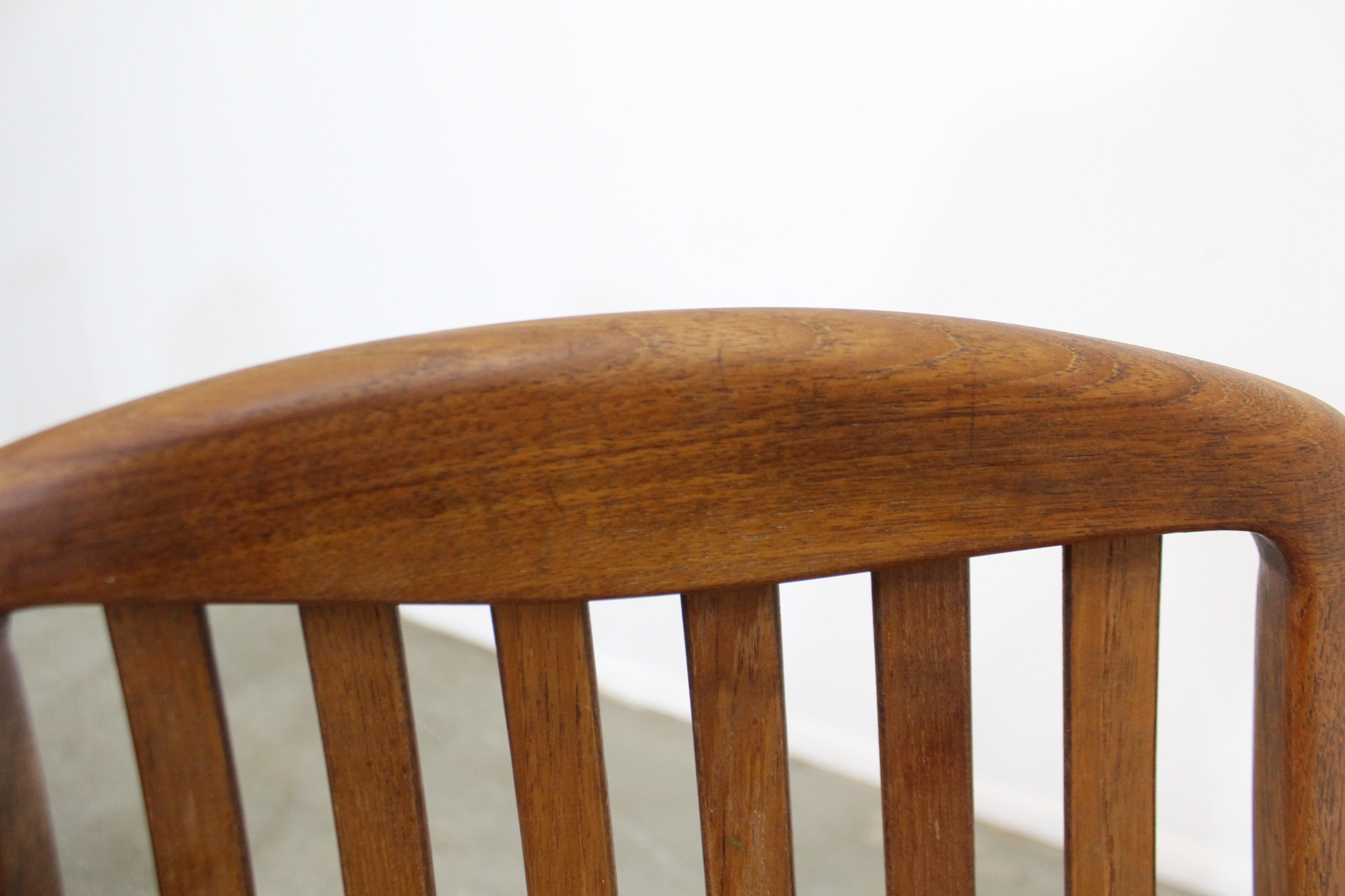 Mid-20th Century Set of 4 Danish Modern Schou Andersen Teak Dining Chairs