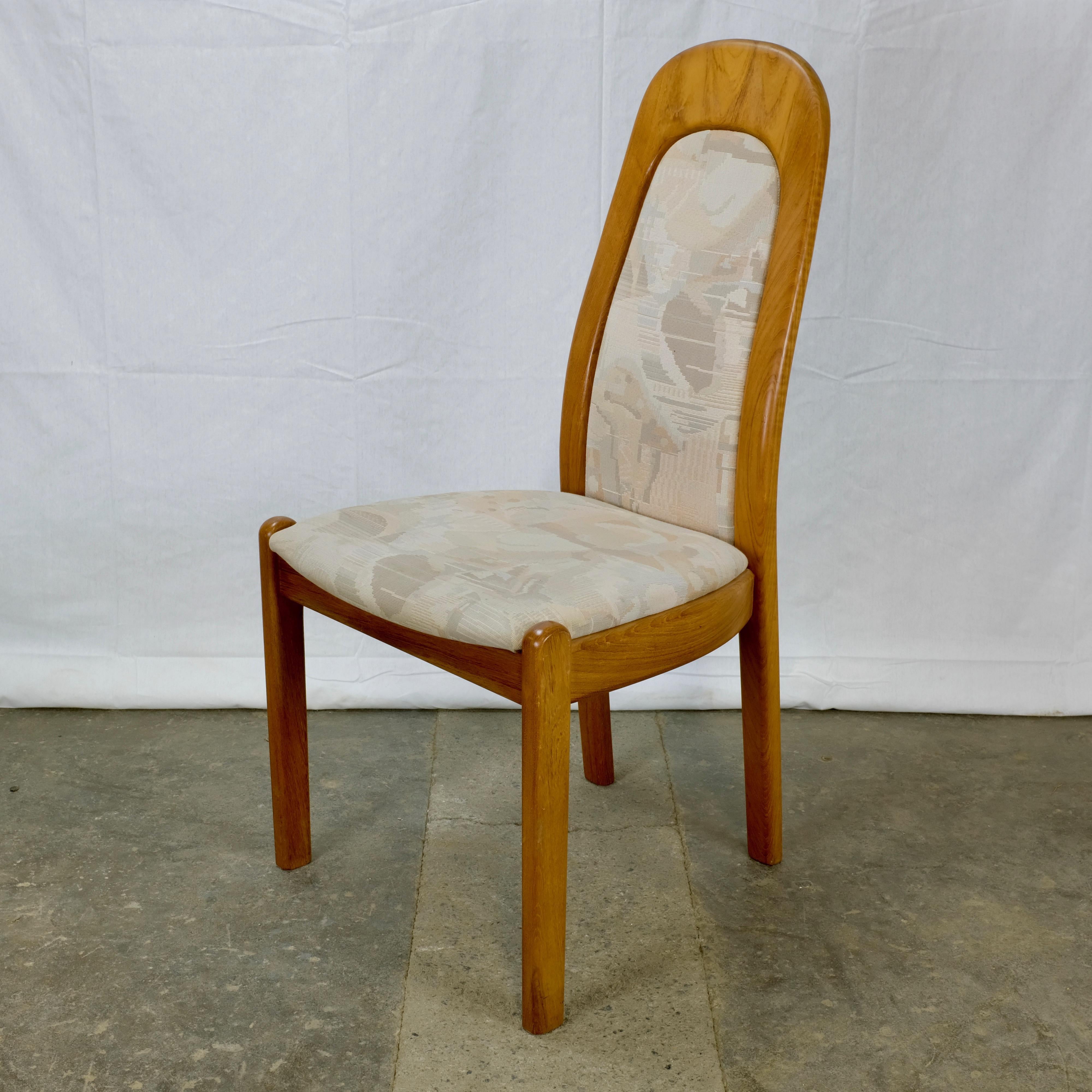 Late 20th Century Set of 4 Danish Modern Teak Dining Chairs by Holstebro Møbelfabrik For Sale