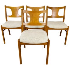 Set of 4 Danish Modern Teak Dining Chairs