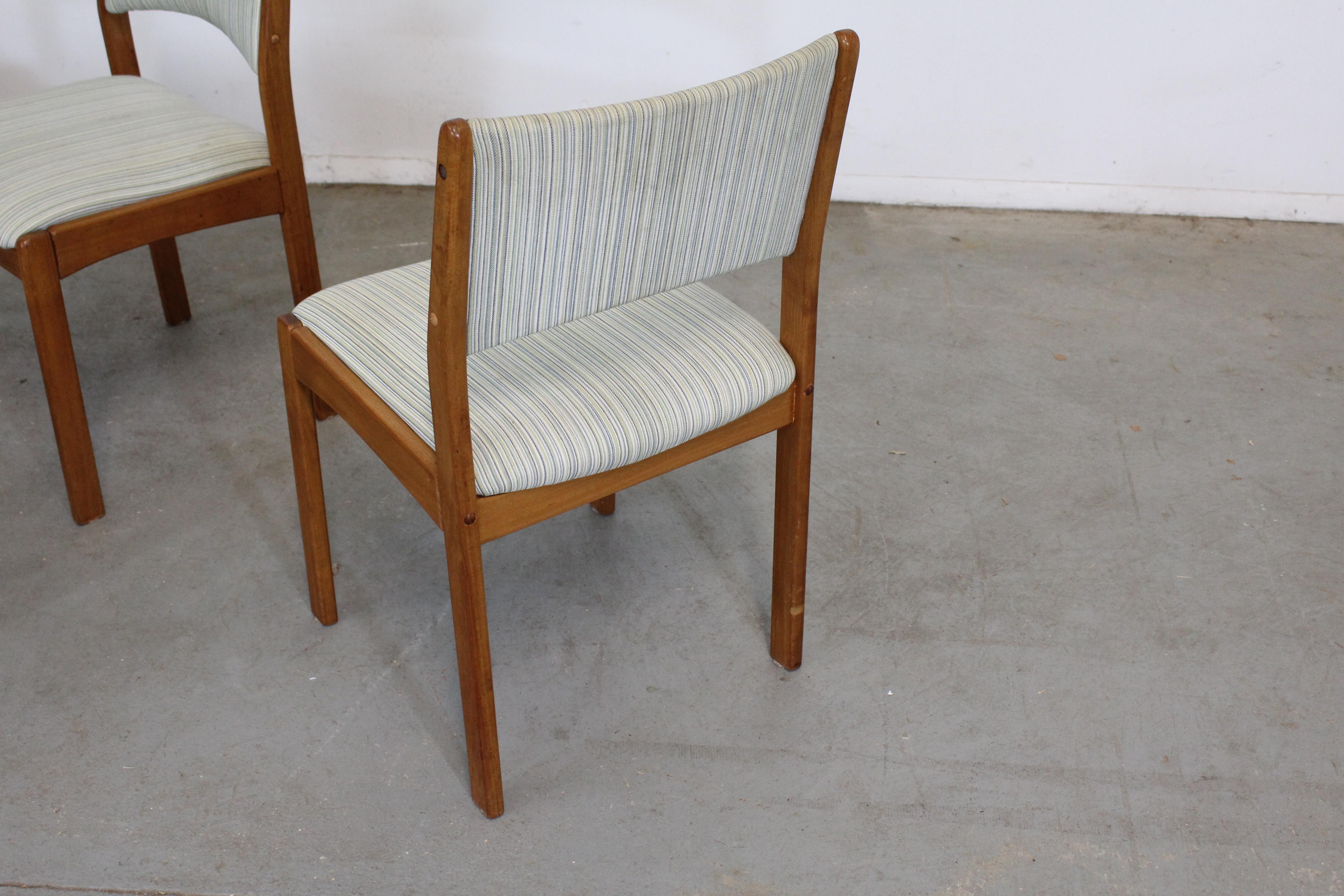 Unknown Set of 4 Danish Modern Teak Side Dining Chairs