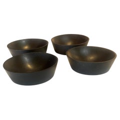 Set di 4 ciotole per sale, spezie o Sauce in palissandro danese moderno e massiccio