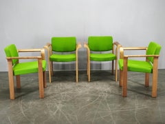 Set of 4 Danish Oak Armchairs by Magnus Olesen, 1960s