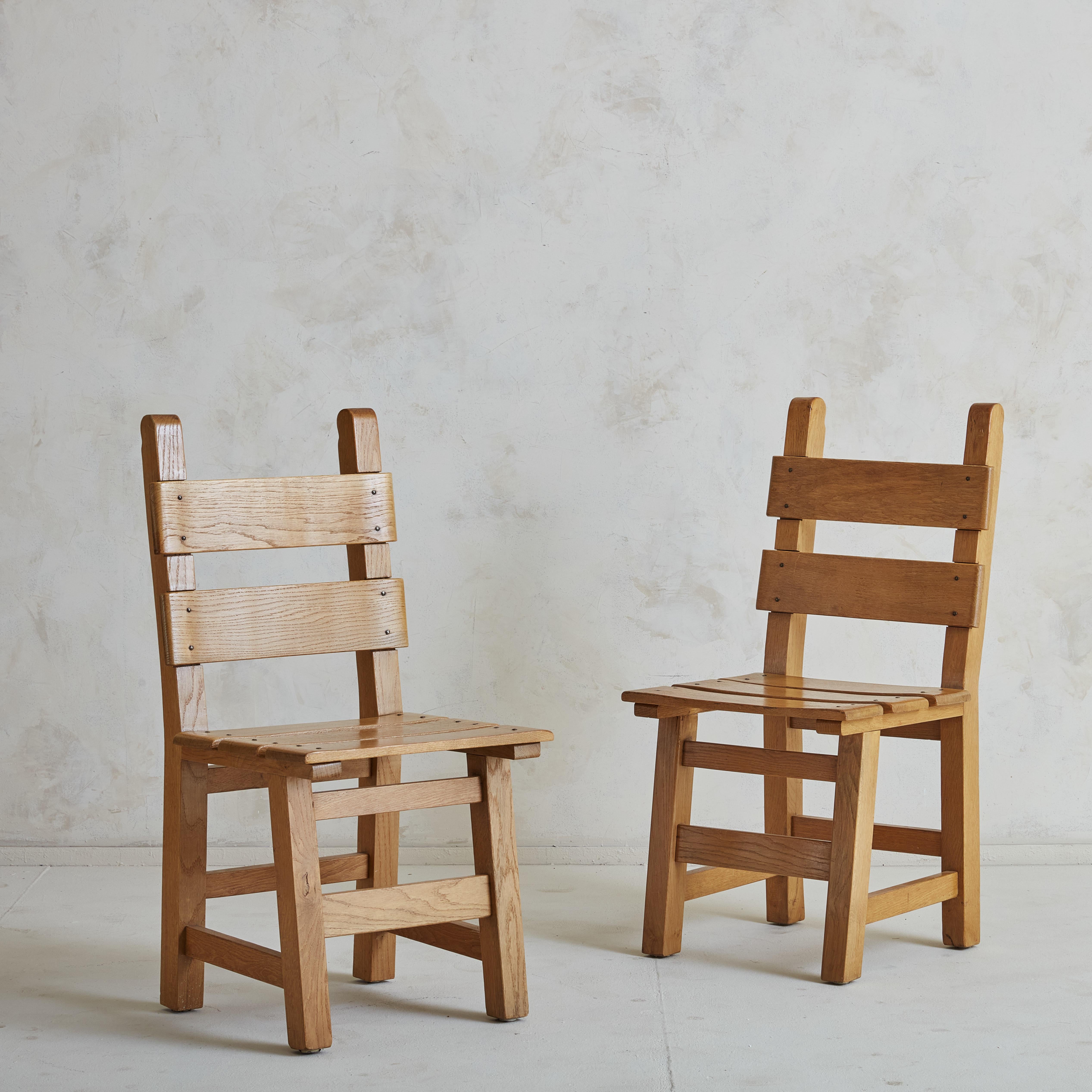 Mid-Century Modern Ensemble de 4 chaises de salle à manger en pin danois en vente