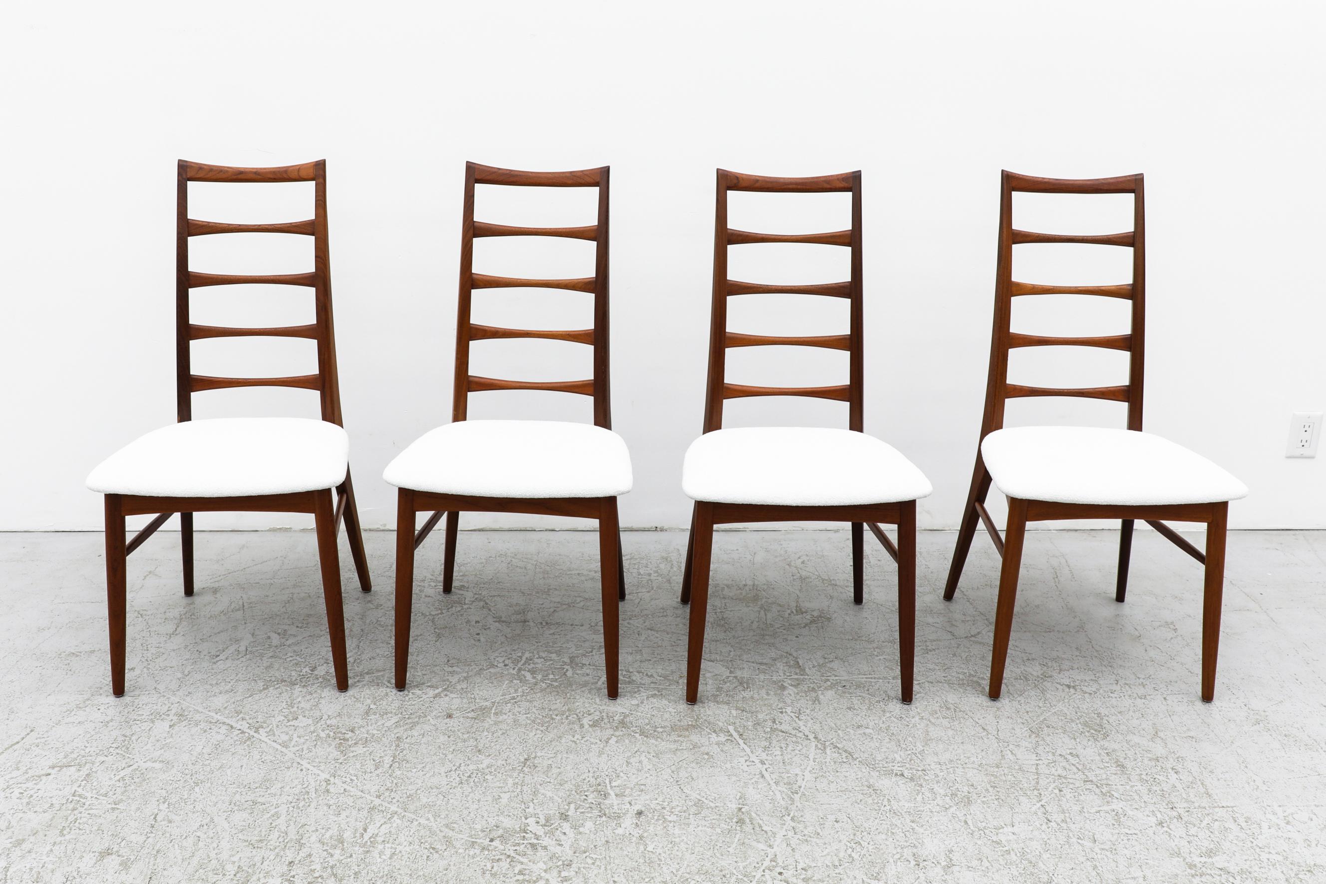 Set of 4 Danish Tall Ladderback Chairs 2