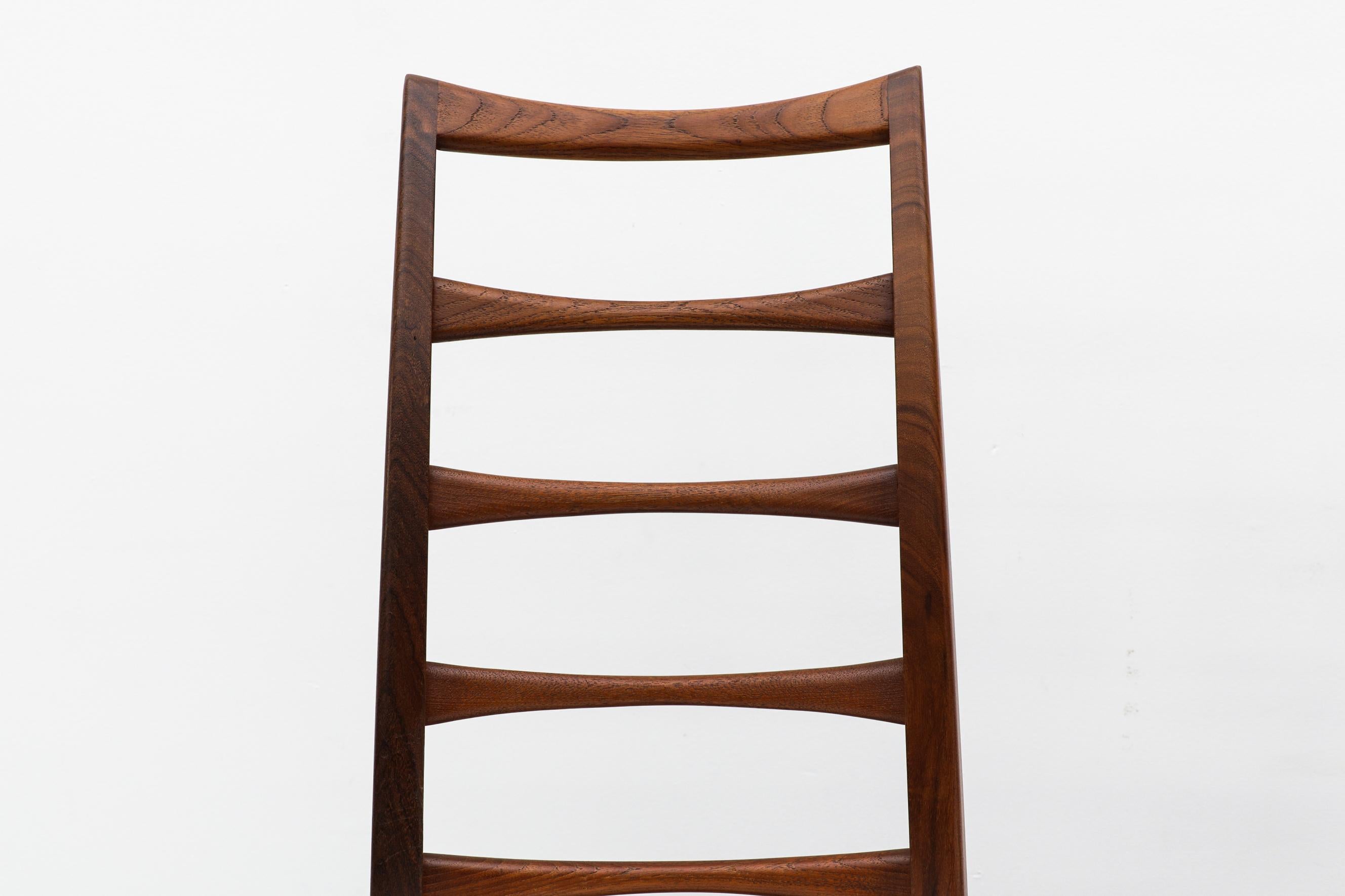 Set of 4 Danish Tall Ladderback Chairs 3