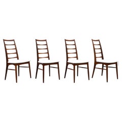 Set of 4 Danish Tall Ladderback Chairs