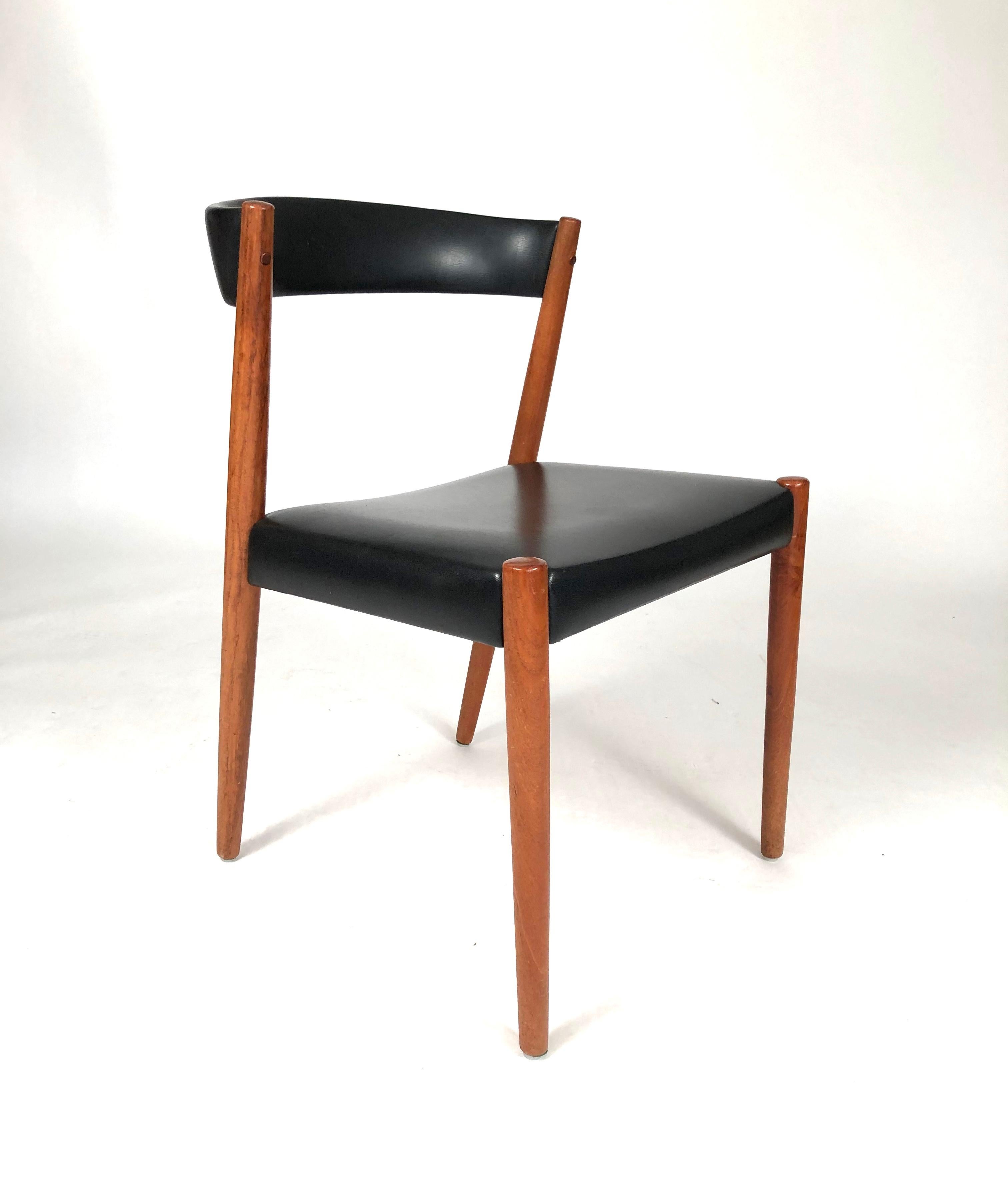 mid century danish dining chairs