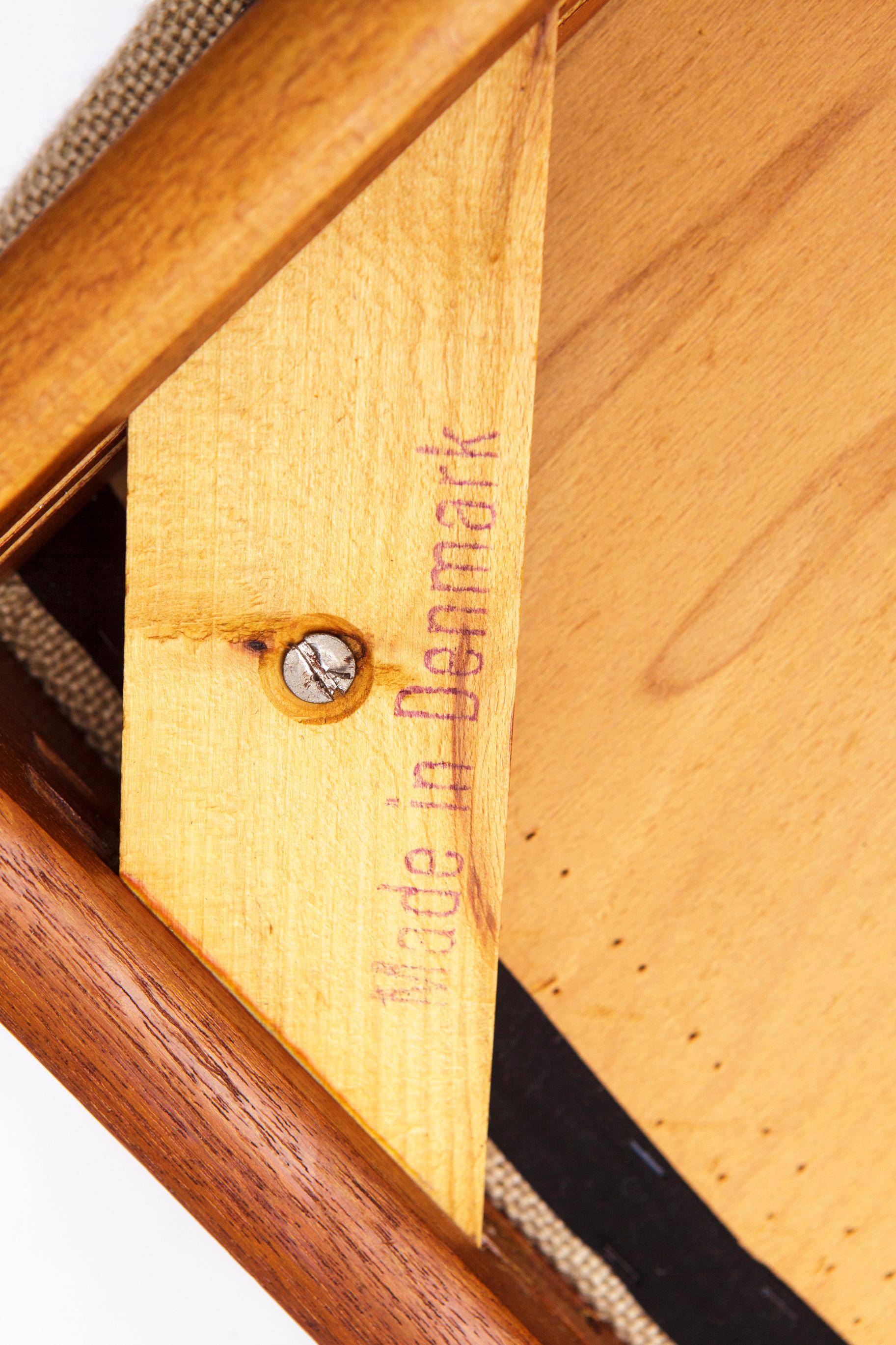 Juego de 4 sillas danesas de teca - Sillas de comedor modernas de mediados de siglo de 1960, retro en venta 1