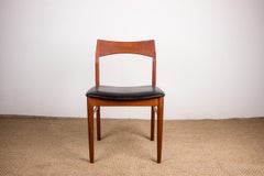 Set of 4 Danish Teak Dining Chair Model 59 by Henning Kjaernulf for Vejle Stole