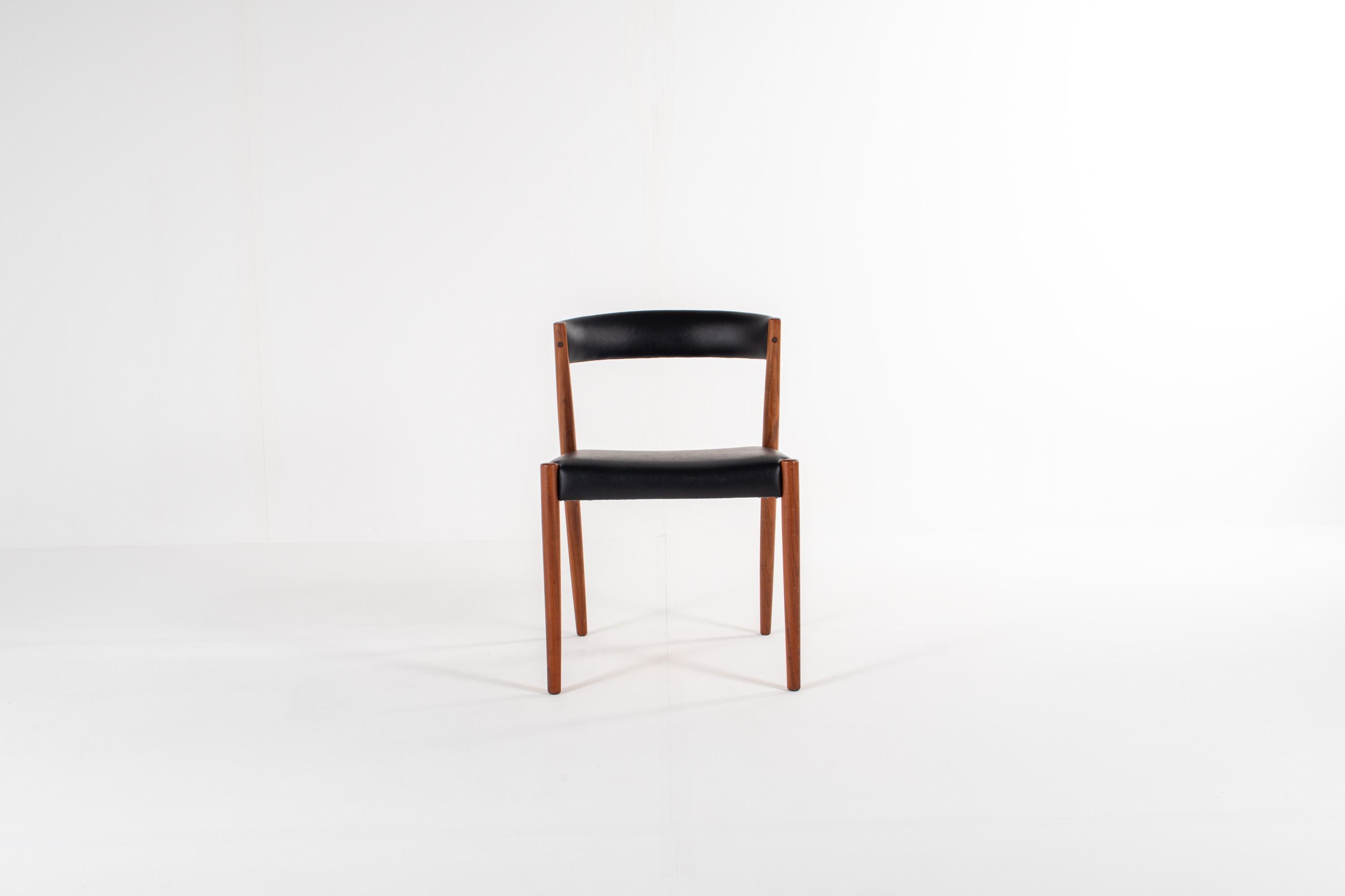 Set of 4 Danish Teak Dining Chairs, 1960s im Angebot 1