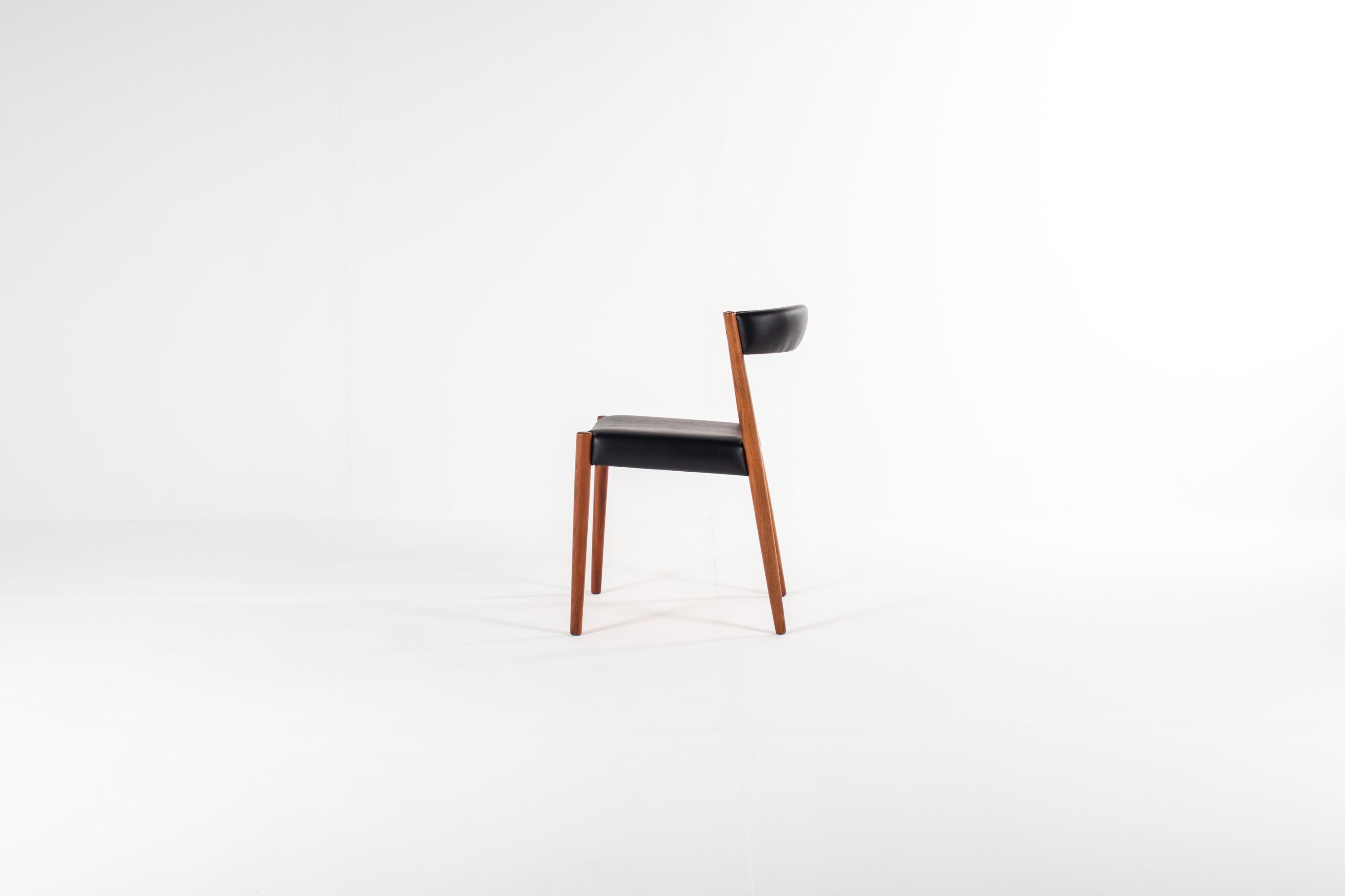 Set of 4 Danish Teak Dining Chairs, 1960s im Angebot 2