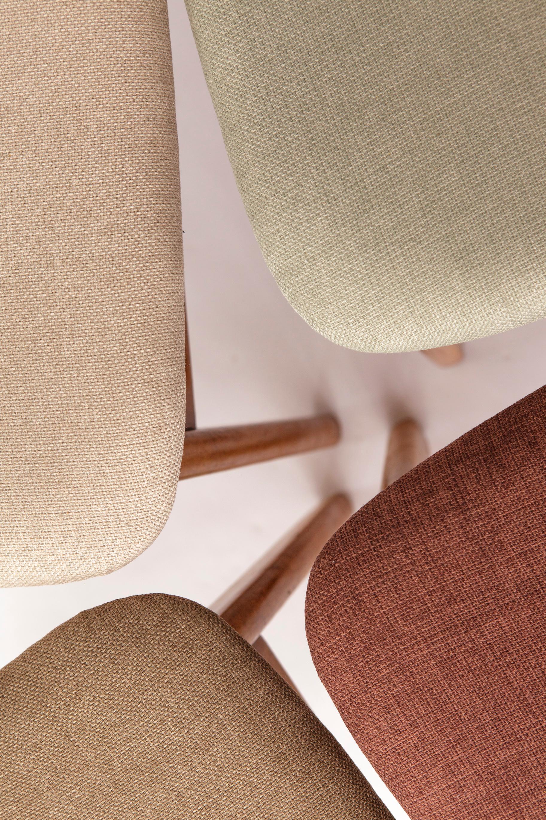 Polished Set of 4 Danish Teak Dining Chairs by Farstrup Møbler – 1960s, New Upholstery For Sale