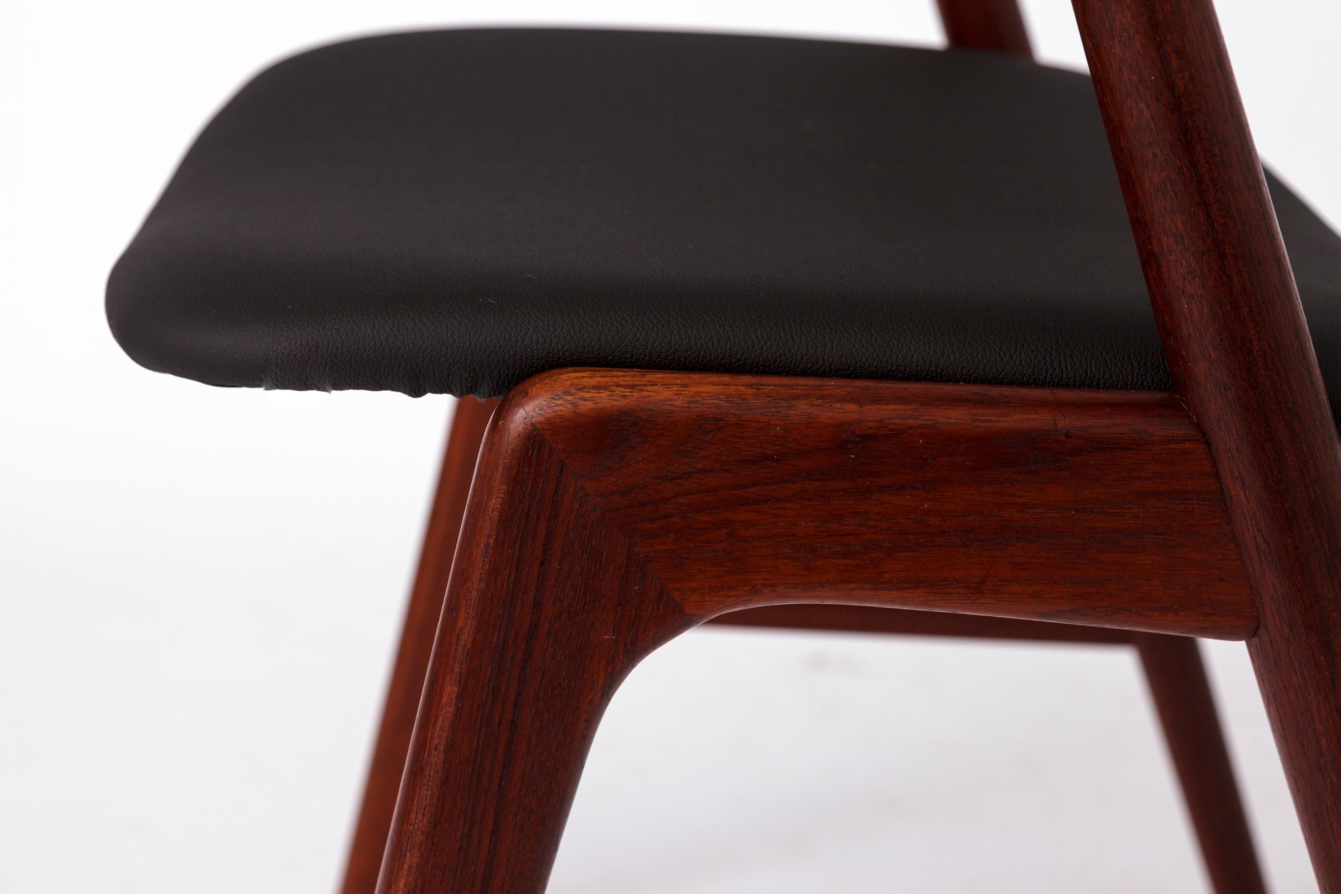 Set di 4 sedie da pranzo danesi in teak di Korup Stolefabrik - Moda Mid-Century anni '60 in vendita 2