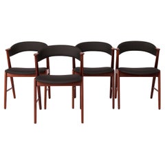 Set of 4 Danish Teak Dining Chairs by Korup Stolefabrik – 1960s Mid-Century Mode