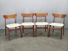 Set of 4 Danish Teak Dining Chairs by Schionning & Elgaard, 1960s