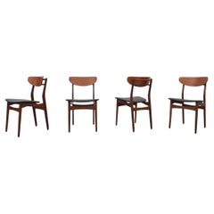 Set of 4 Danish Teak Dining Chairs
