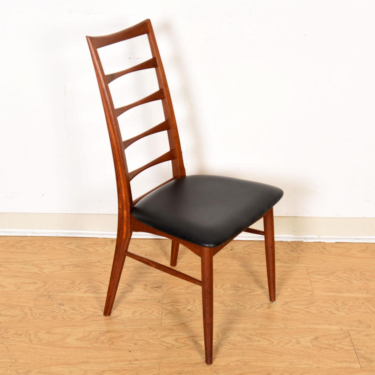 20th Century Set of 4 Danish Teak Side Dining Chairs by Koefoeds Hornslet For Sale